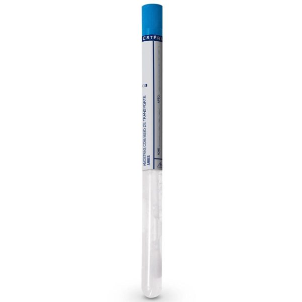 K41-0101 Swab Para Coleta E Transporte Com Meio Amies. Estéril. 100 Un/Cx