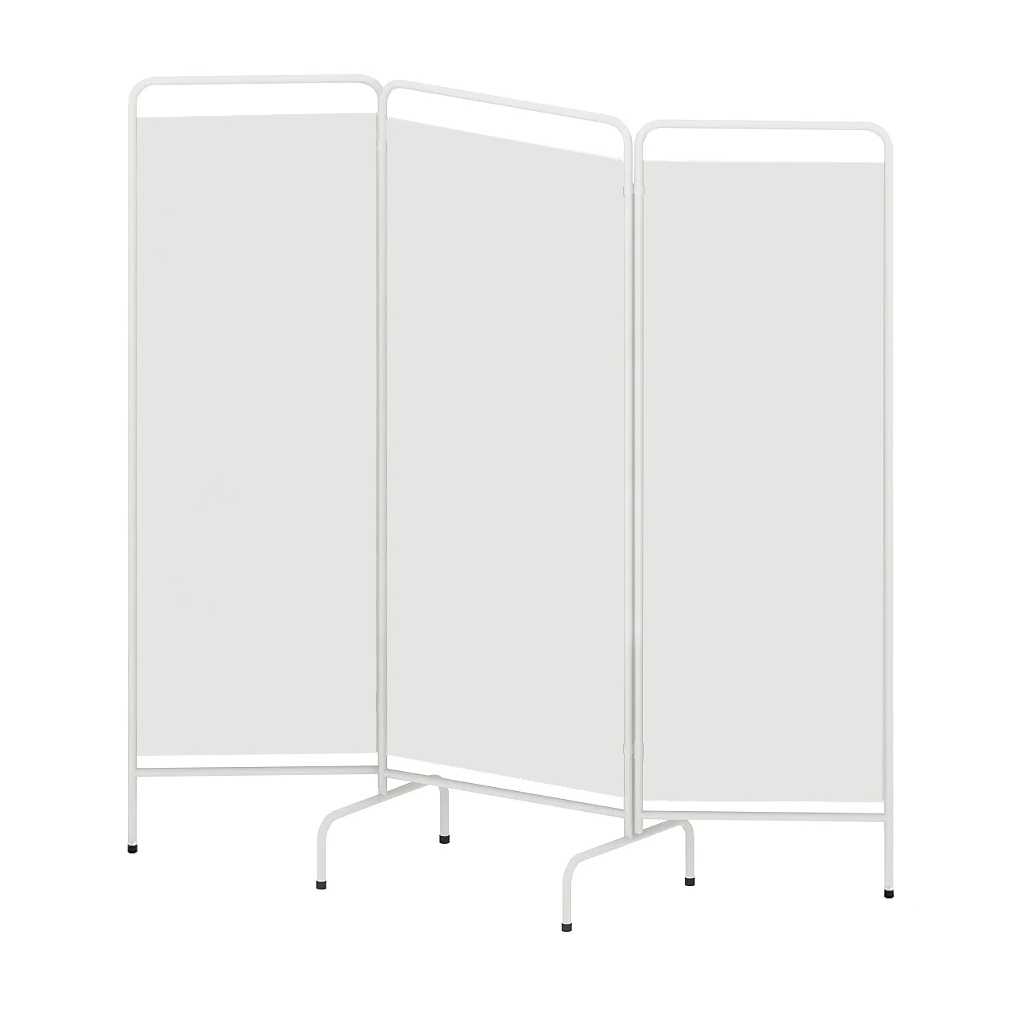 MT 142PS - Biombo triplo sem rodas - Pintado - Cortinas PVC