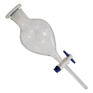 Funil de separação TIPO GLOBO, com Torneira de PTFE e Tampa/Rolha esmerilhada