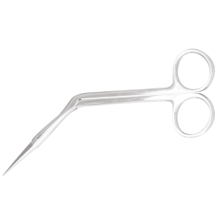 TESOURA HEYMANN ANGULADA COM SERRILHA
